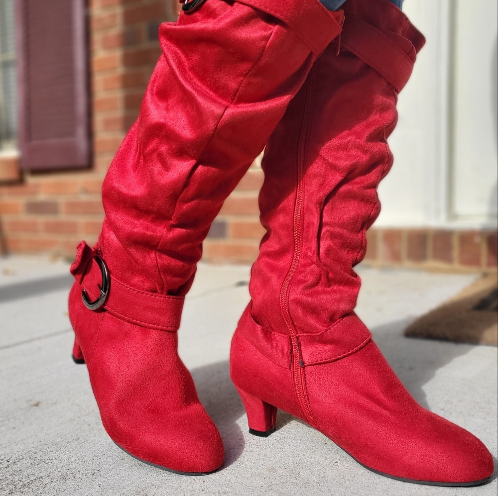 Red Boots Womens 40
